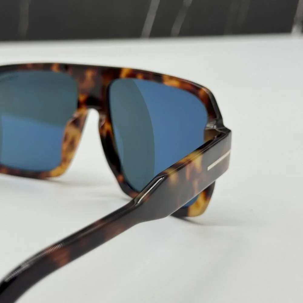 NEW TOM FORD CAMDEN TF933 53V SUNGLASSES MEN HAVANA AVIATOR EYEWEAR FT0933/S